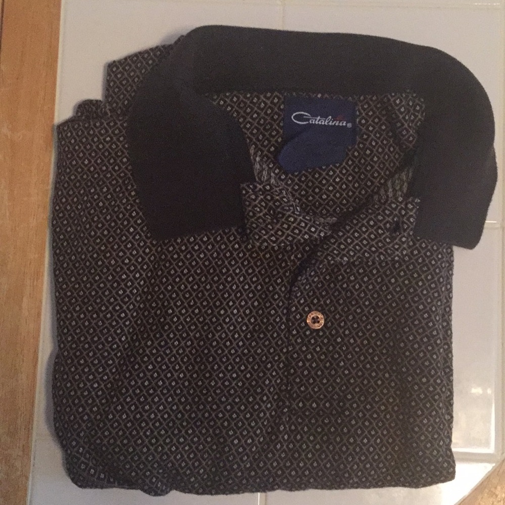 Catalina Men’s Knit Causal Polo Golf